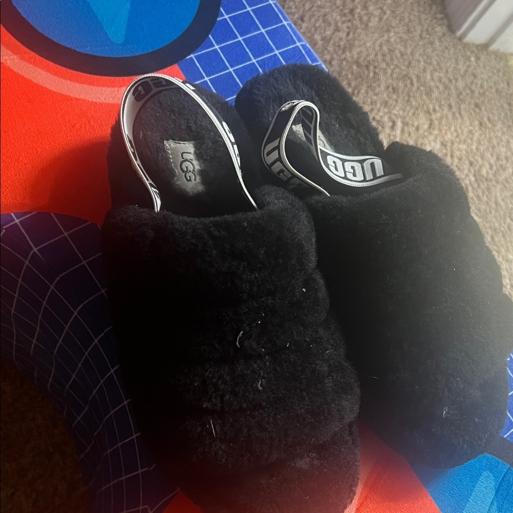 UGG Women's Cozy Black Slippers